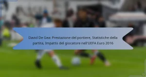 David De Gea: Prestazione del portiere, Statistiche della partita, Impatto del giocatore nell’UEFA Euro 2016